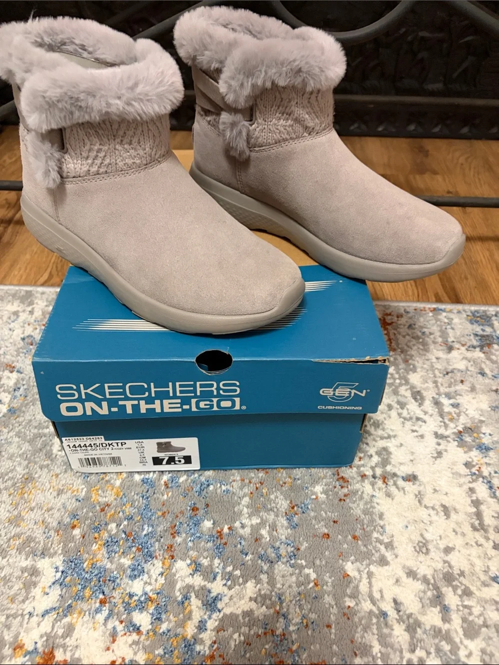 Cozy Ankle Winter Boots in Light Taupe